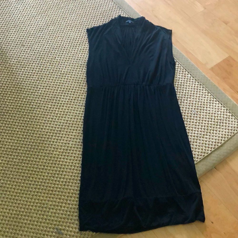 Theory Black T-shirt Sleeveless Dress